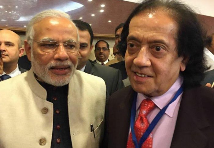 Kumar Malavalli with Prime Minister Narendra Modi in Delhi, Sunday